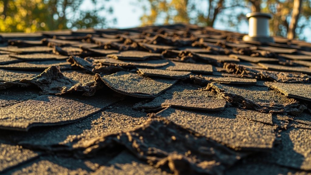 Curling Buckling Shingles in Dallas TX 75215