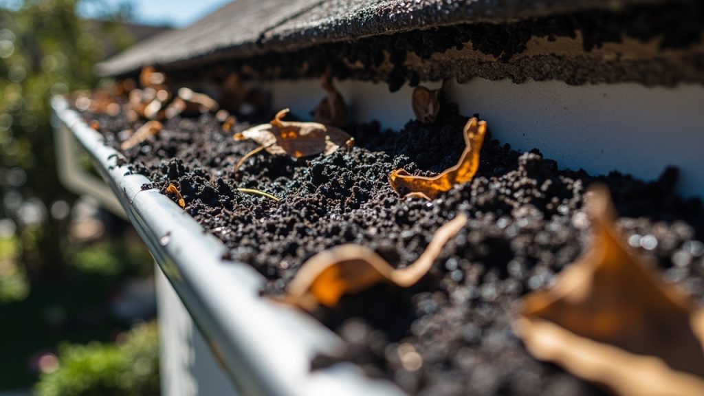 Granules in Gutter in Dallas TX 75215