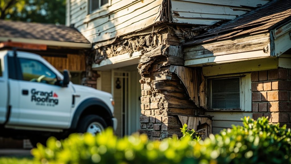 Rotting Fascia Boards in Dallas TX 75215