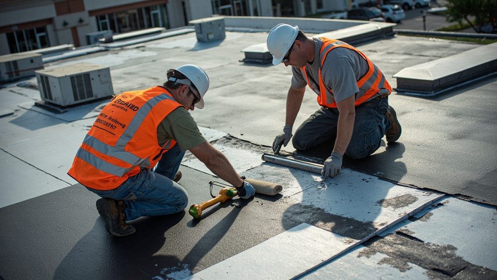 Shopping Center Roof Repair in Dallas TX 75215