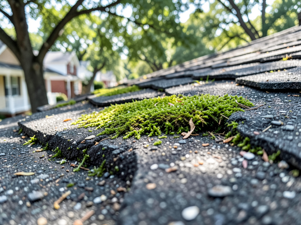 Dealing with Moss or Lichen on Heavily Shaded Turtle Creek Roofs