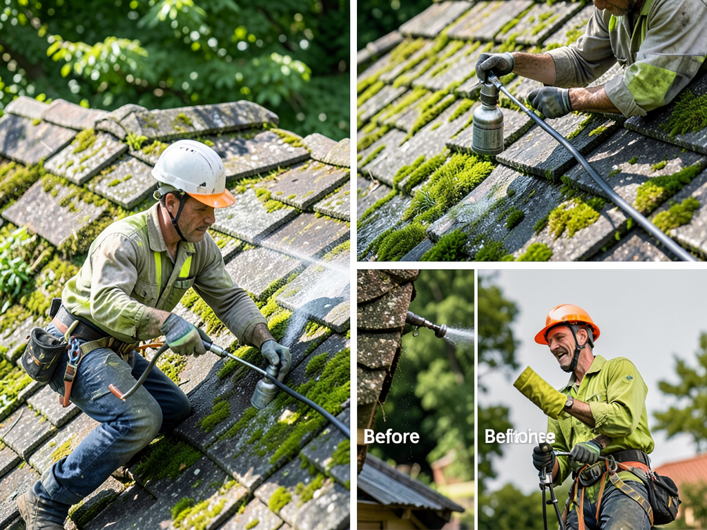 Dealing with Moss or Lichen on Heavily Shaded Turtle Creek Roofs