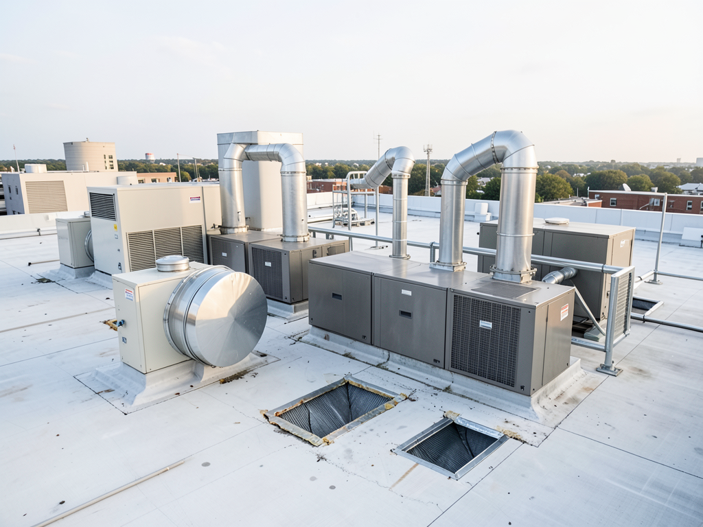 Fixing Common Roof Leaks Around Industrial Vents in the Dallas Design District