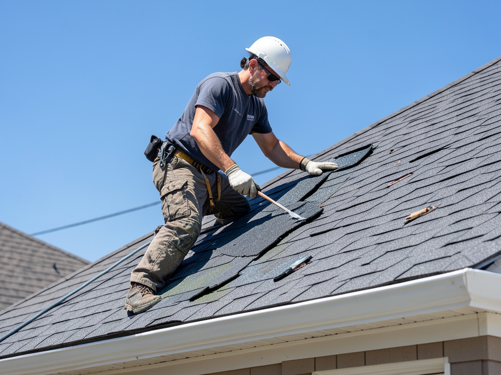 The cost to repair wind blown shingles after a sto